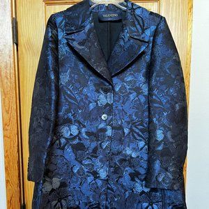 Valentino Brocade Butterfly Coat, Size 10